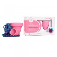 COPA MENSTRUAL CON VASO ESTERILIZADOR TALLA L