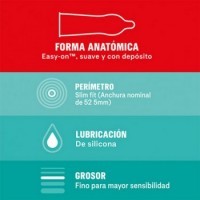 DUREX SENSITIVO SLIM FIT 10 UNID
