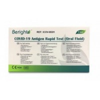 BERIGHT TEST RÁPIDO ANTÍGENOS DE SALIVA MUESTRA ESPUTO SARSCOV2 1 UNIDAD