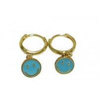 MIMILO PENDIENTES SMILE TURQUESA