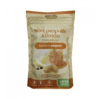 SANTÉ VERTE CARAMELOS MIEL PRÓPOLIS Y LIMÓN SIN AZÚCAR 60 GR