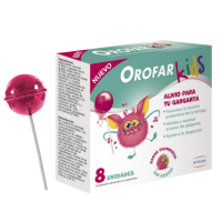 OROFAR PIRULETAS GARGANTA (8 UNIDADES)