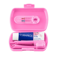 CURAPROX KIDS SET DE VIAJE ROSA TREN 2