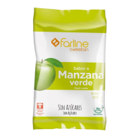 FARLINE CARAMELOS SABOR MANZANA VERDE SIN AZÚCARES 40G