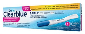 clearblue early test de embarazo