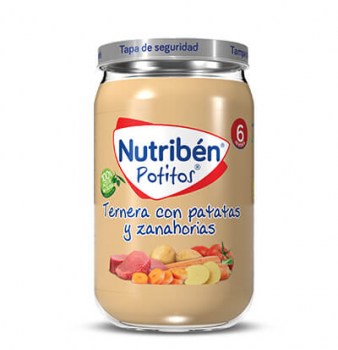 nutriben potito ternera con patatas y zanahoria 235 g
